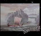 Wikingerschiff Poster Kunstdruck