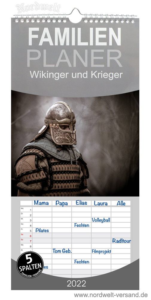 Familienplaner Wikinger Kalender germansicher Jahrweiser für die Familie