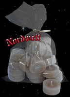 Acryl-Cup beige Teelichter transparent Plastik Teelicht