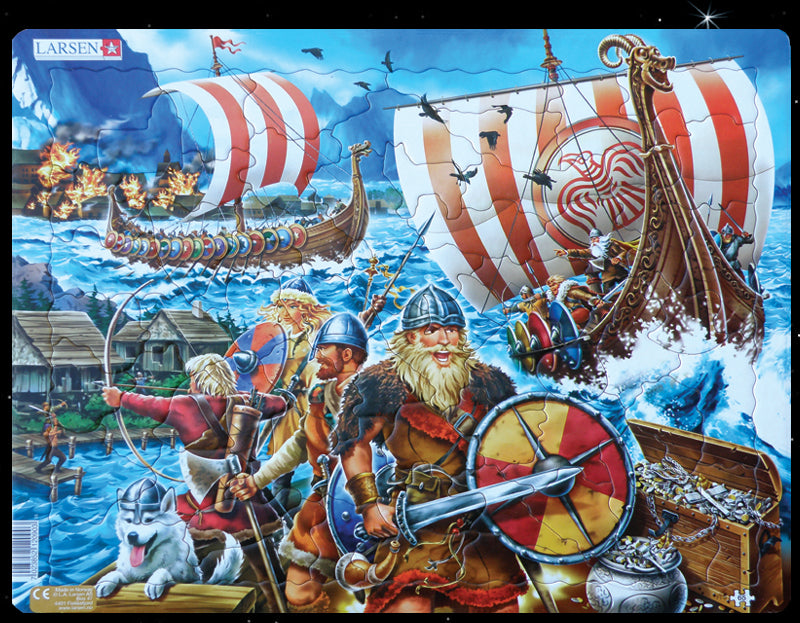 Puzzle "Angriff der Wikinger" - 65 Teile