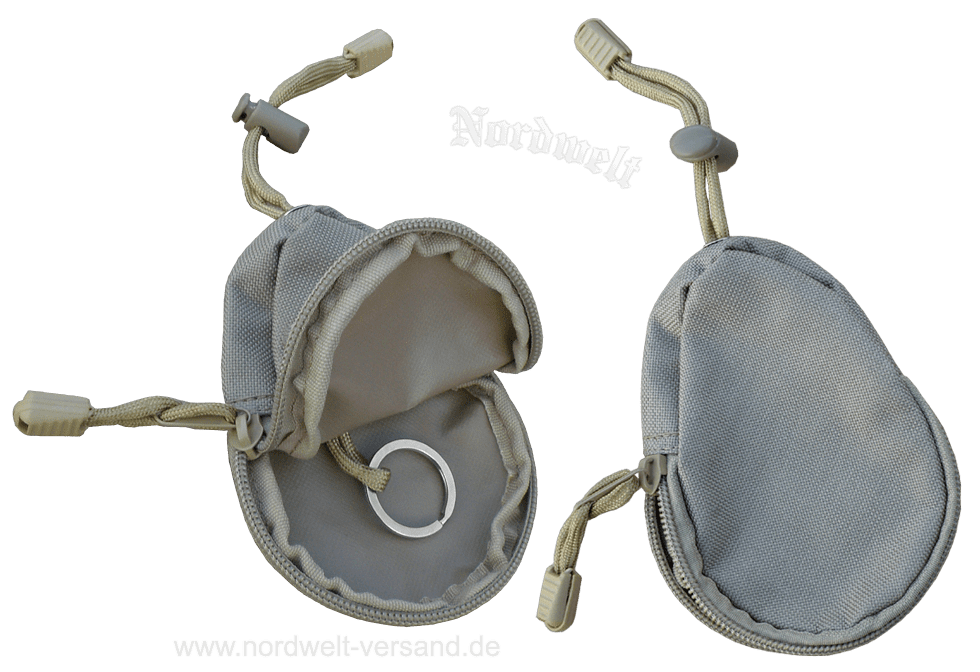 Schlüsseltasche, Schlüsseletui  aus Cordura- Nylon- Gewebe, Khaki- sandfarben