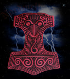 Thorhammer Aufnäher Skane Thors-Hammer Mjönir für Kutte Rücken Patches