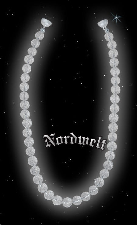 Bergkristall Kette mit 925er Silber Verschluss 