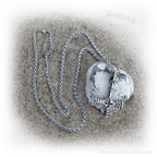 Wolfskreuz Thorhammer Anhänger mit Kette aus Edelstahl, Wikinger-Schmuck Thors-Hammer Mjöelnir
