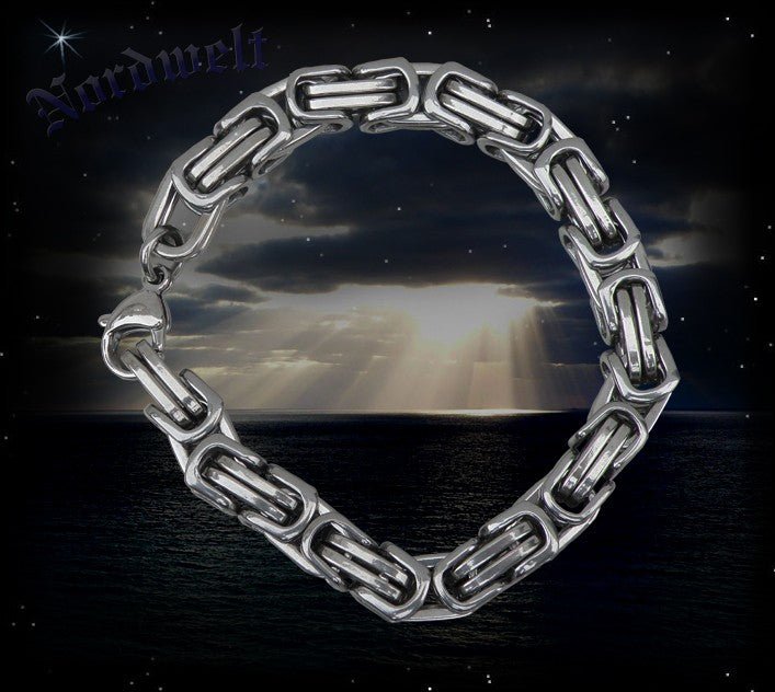 Königskette Armband Edelstahl Königsarmband  byzantinische Kette