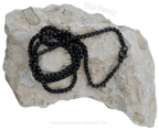 schwarze Erbskette Edelstahl 
