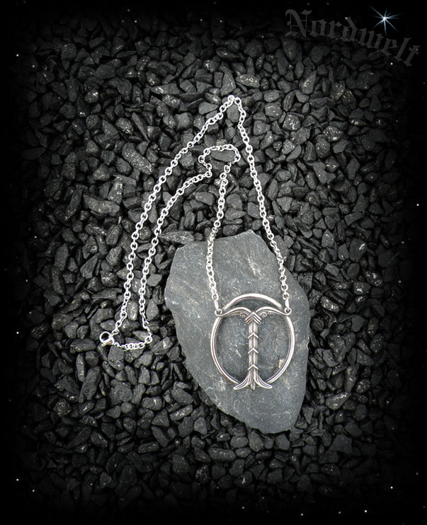 Irminsul Anhänger mit Kette, Germanen und Wikingerschmuck Irminseul