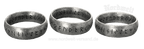Runenring 24er Futhark,  Edelstahl Ring mit Runen