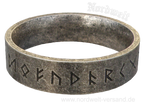 Edelstahl Runenring. Ring mit 24er Futhark