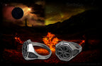 Sonnenrad Kolovrat Edelstahl Ring slawischer ostgermanischer Schmuck