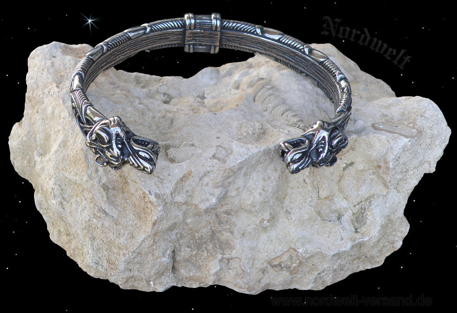 Wikinger Armschmuck Armreifen aus Edelstahl Wikingerschmuck