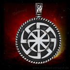 Kolovrat Sonnensymbol von Svarog Sonnenrad Slaven Schmuck Edelstahl