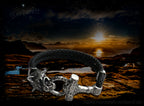 Lederarmband Thorhammer und Wolfskopf Edelstahl Thors- Hammer