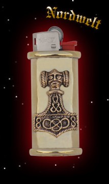 Feuerzeug mit Thorhammer Gasfeuerzeug Thors-hammer Mjönir