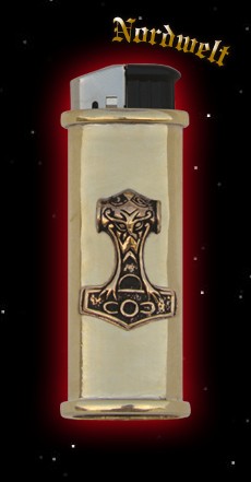 Gasfeuerzeug mit Thorhammer Feuerzeug Thors-hammer Mjönir