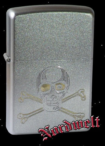 Zippo Totenkopf Zippofeuerzeug Benzinfeuerzeug Gothik Biker Feuerzeug 