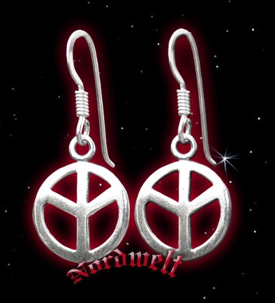Ohranhänger Ohrhaken Man Rune Algiz Rune Lebensrune 925er Silber Ohrschmuck