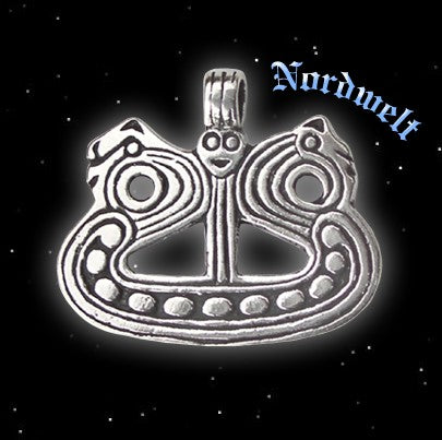 Wikingerschiff Anhänger Silber Bornholm Wikingerschiff Wikingerschmuck