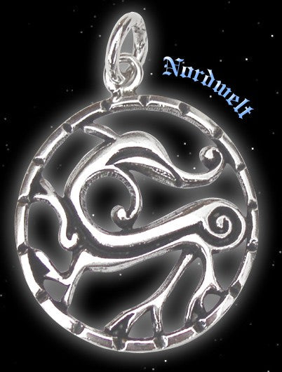 Eikthyrnir Hirsch Anhänger 925er silber Edda Lärad Weltenbaum Yggdrasil Wikinger Schmuck