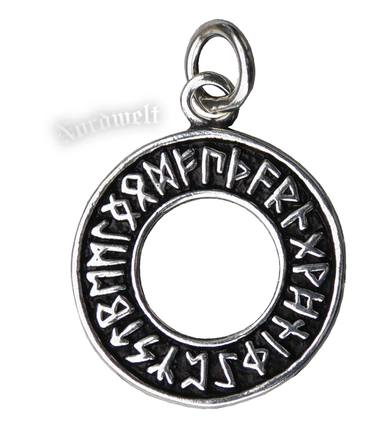 Runen Anhänger Futhark 925er Silber