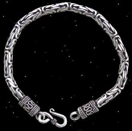 Königs- Armband Königskette aus 925er Silber byzantinische Kette