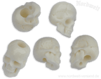 Totenkopf Bartperle aus Knochen Bartschmuck Haarschmuck