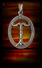Irminsul Anhänger altmessing Schmuck Weltenesche Yggdrasil Weltenbaum Germanen