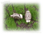 Sonnenrad Bartperle, Bartschmuck Schwarze Sonne, Haarschmuck Bronze
