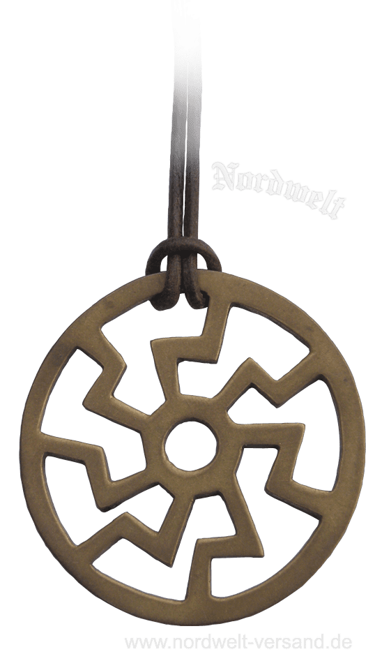 Sonnenrad Radkreuz Bronze Schmuckanhänger Wikinger und Germanen Schmuck