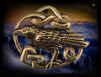 Odins Rabe bronze Anhänger Schmuckanhänger Germanen Wikinger Mythologie