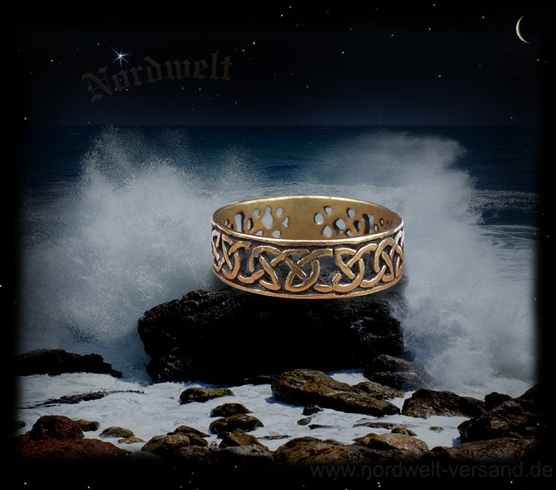 keltische Ring aus Bronze Flechtmuster Kelten Ringe Schmuck