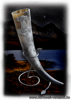 Trinkhorn mit Thorhammer Methorn Thors- Hammer aus Zinn Mjölnir Trinkhörner kaufen