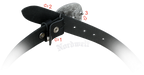 Wechselgürtel für Wikinger Gürtelschnallen Buckles, Lochgürtel aus Leder für Wechselschnallen