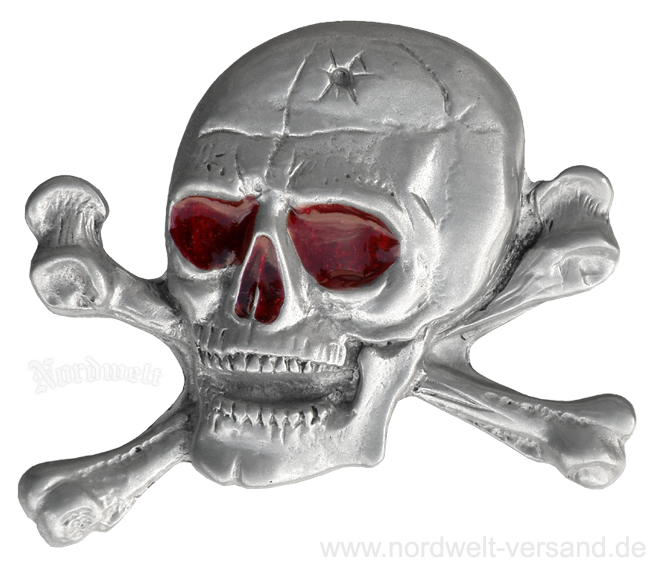 Gürtelschnalle Totenkopf Freund Hein Piraten Totenschädel Gürtelschließe (Skull Buckle)
