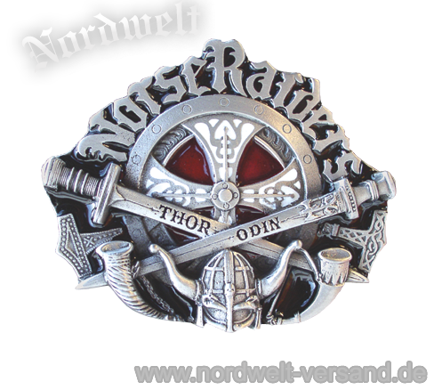 Norse Raiders - Nordischer Angriff Schwert Buckles Gürtelschnalle