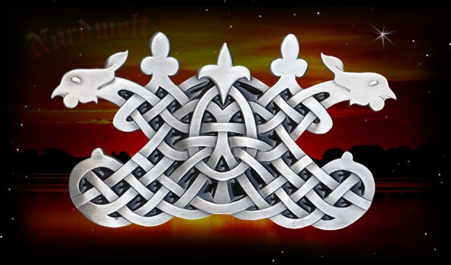 Gürtelschnalle Keltische Drachen Güertelschließe Buckle Drache