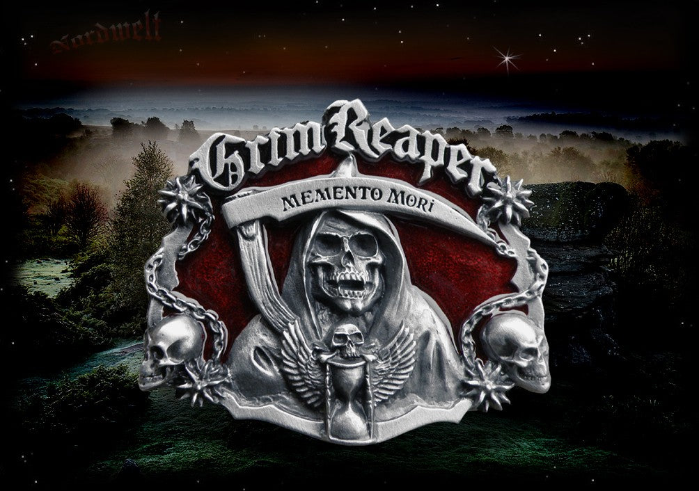 Grim Reaper Buckles Gürtelschnalle Sensenmann Freund Hein Gevatter Tod