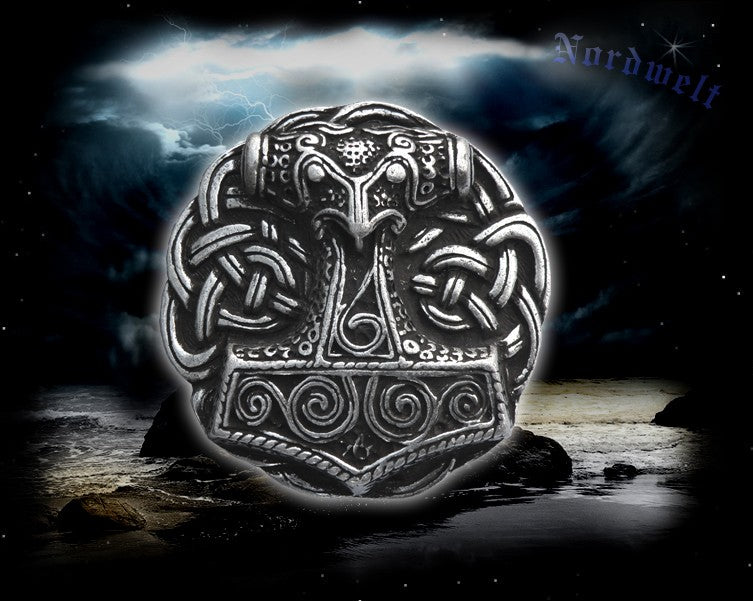 Buckle Gürtelschnalle Thorhammer Thors Hammer Mjölnir Wikinger Gürtelschließe