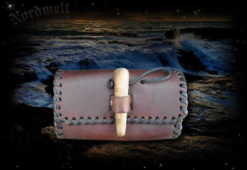 Wikingertasche Mittelalter Gürteltasche Leder LARP - Reenactment