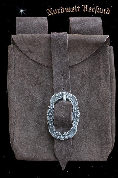 historische Mittelalter Gürteltasche Ledertasche Wildleder Tasche Reenactment LARP Museums-Repliken