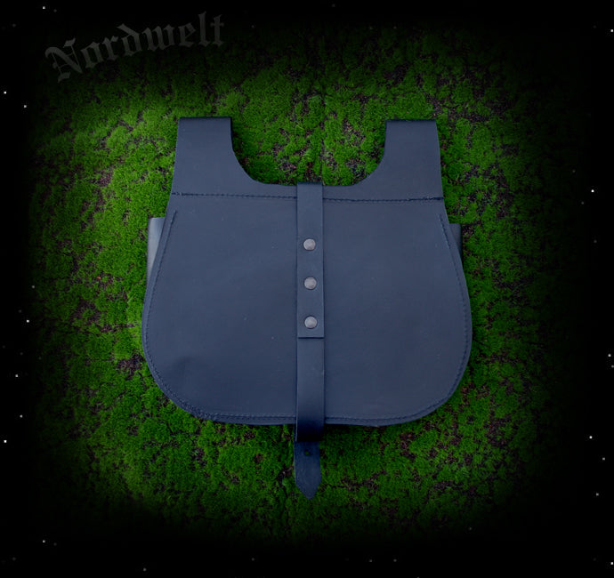 Nierentasche Mittelalter schwarze Gürteltasche Larp Wikinger frühmittelalter Ritter