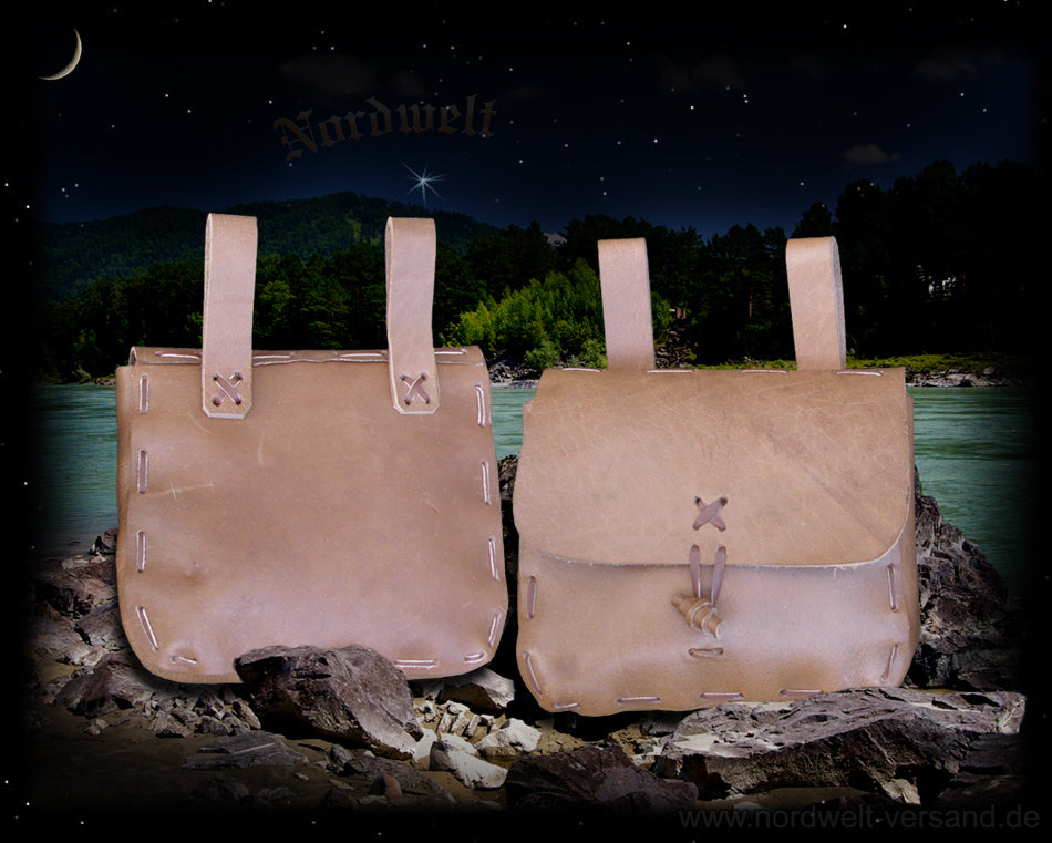 Mittelalter Ledertasche Gürteltasche Frühmittelalter Wikinger Wikingertasche Reenactment Larp