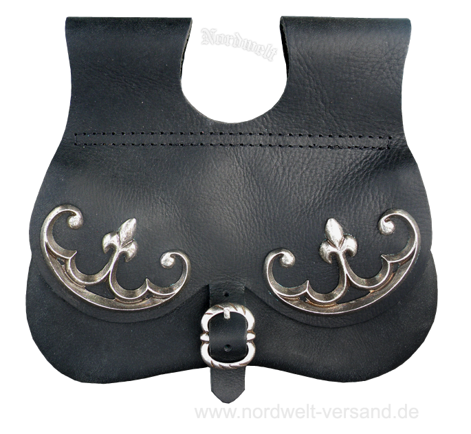 Mittelalter Ledertasche Reenactment LARP  Spätmittelalter Nierentasche