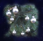 Julbaum Kugeln Weihanchtsbaum Kugel antik silber aus Glas heidnische Julfeier Brauchtum