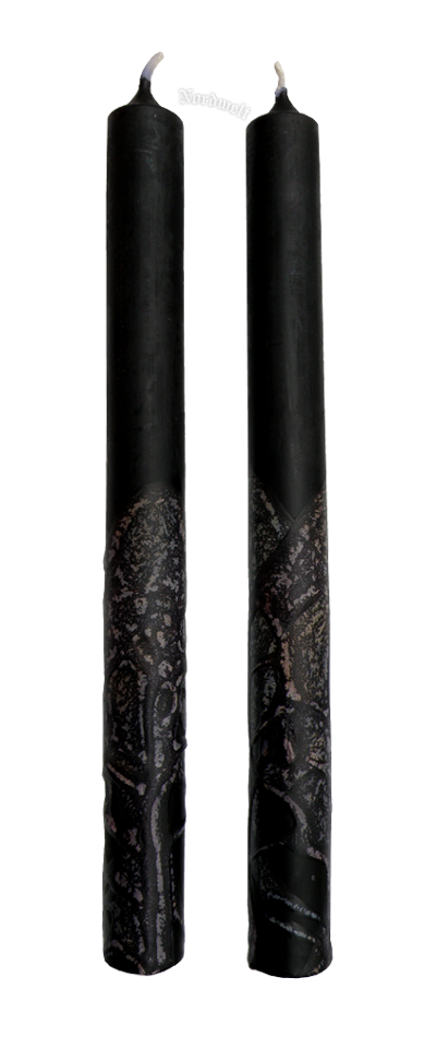 schwarze Julkerzen für Julleuchter Brauchtumsfeier Sippenfeier Kerzen