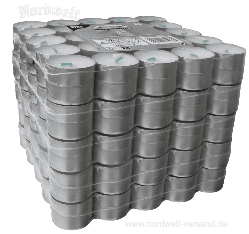 250 Teelichter, Stearin Teelichtkerzen