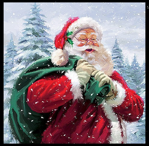 Weihnachtsmann Julmann Julemand  Julemanden  oder Yule-Man Julfest Servietten