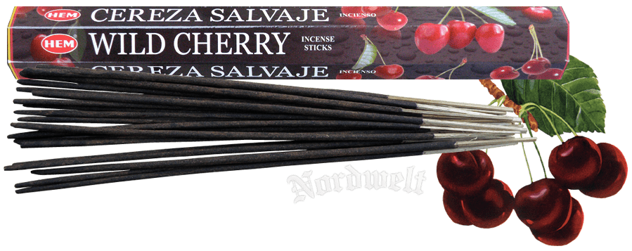 Räucherstäbchen Cherry  Räucherkegel Zubehör Kirsche Tulasi Kirschduft räuchern Räucher- Stäbchen