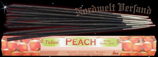 Räucherstäbchen Pfirsich Peach Tulasi Räucher-Stäbchen Räucherkegel und Räucher- Zubehör