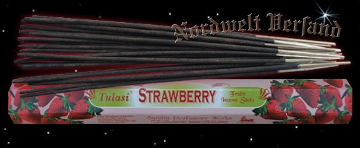 Erdbeere Räucherstäbchen räuchern Tulasi Strawberry Räucher- Stäbchen Erdbeerduft